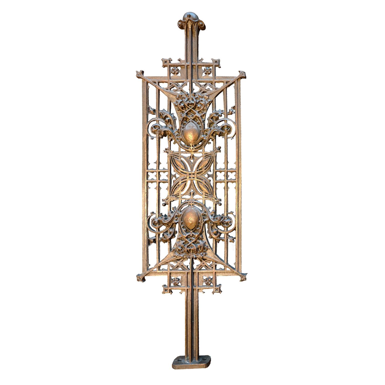 A Sullivan Designed Stair Baluster from Schlesinger and Mayer Department Store 10" W x 1.5" D x 31" H — United States, Circa 1899