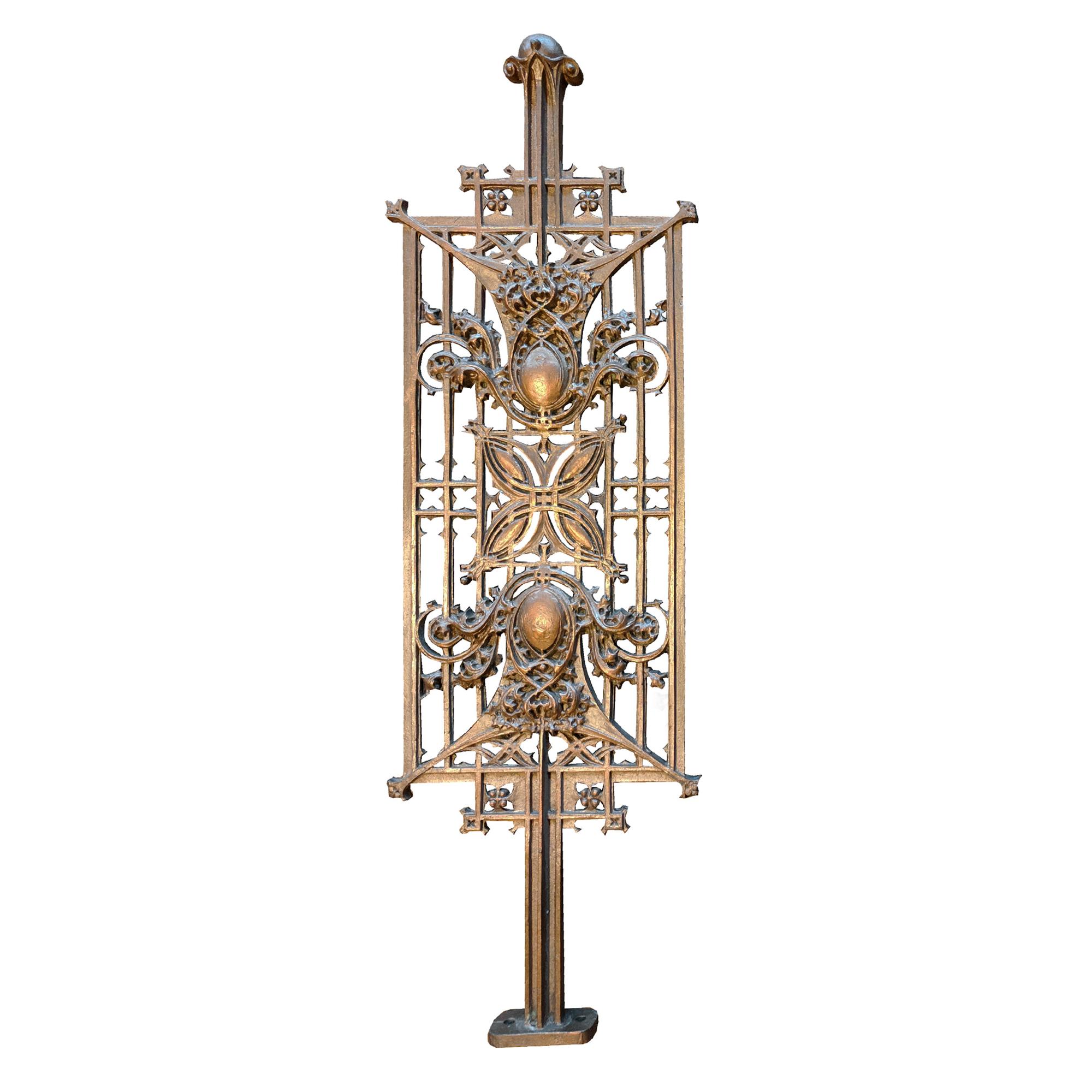 A Sullivan Designed Stair Baluster from Schlesinger and Mayer Department Store 10" W x 1.5" D x 31" H — United States, Circa 1899