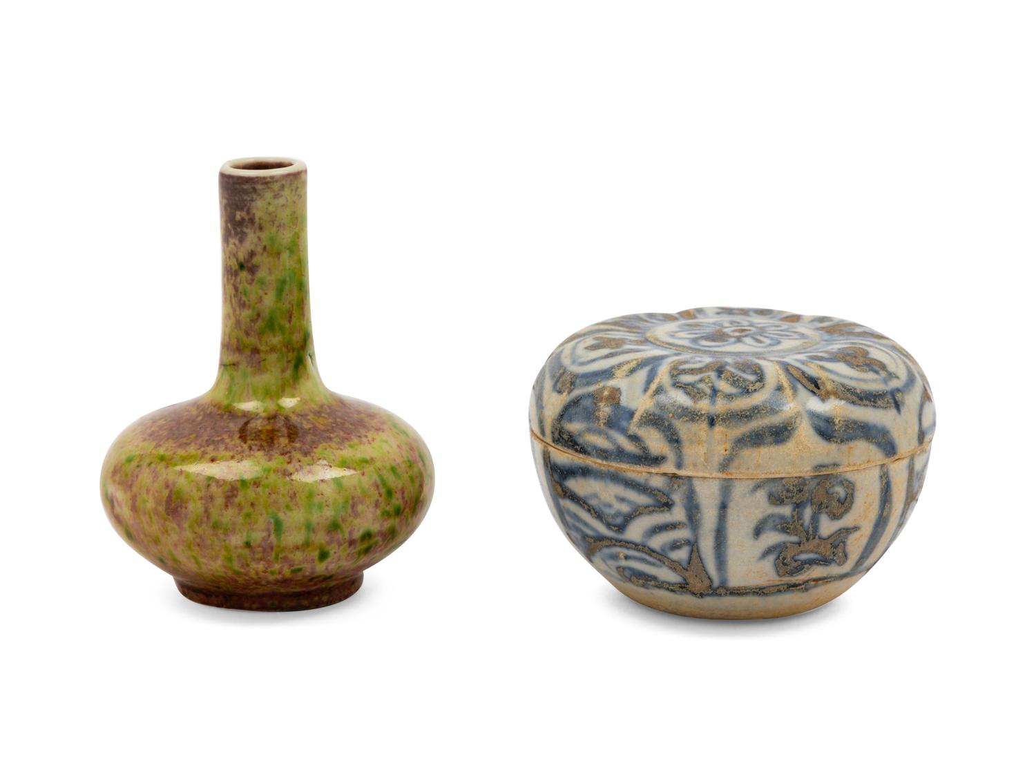 Two Chinese Porcelain Articles