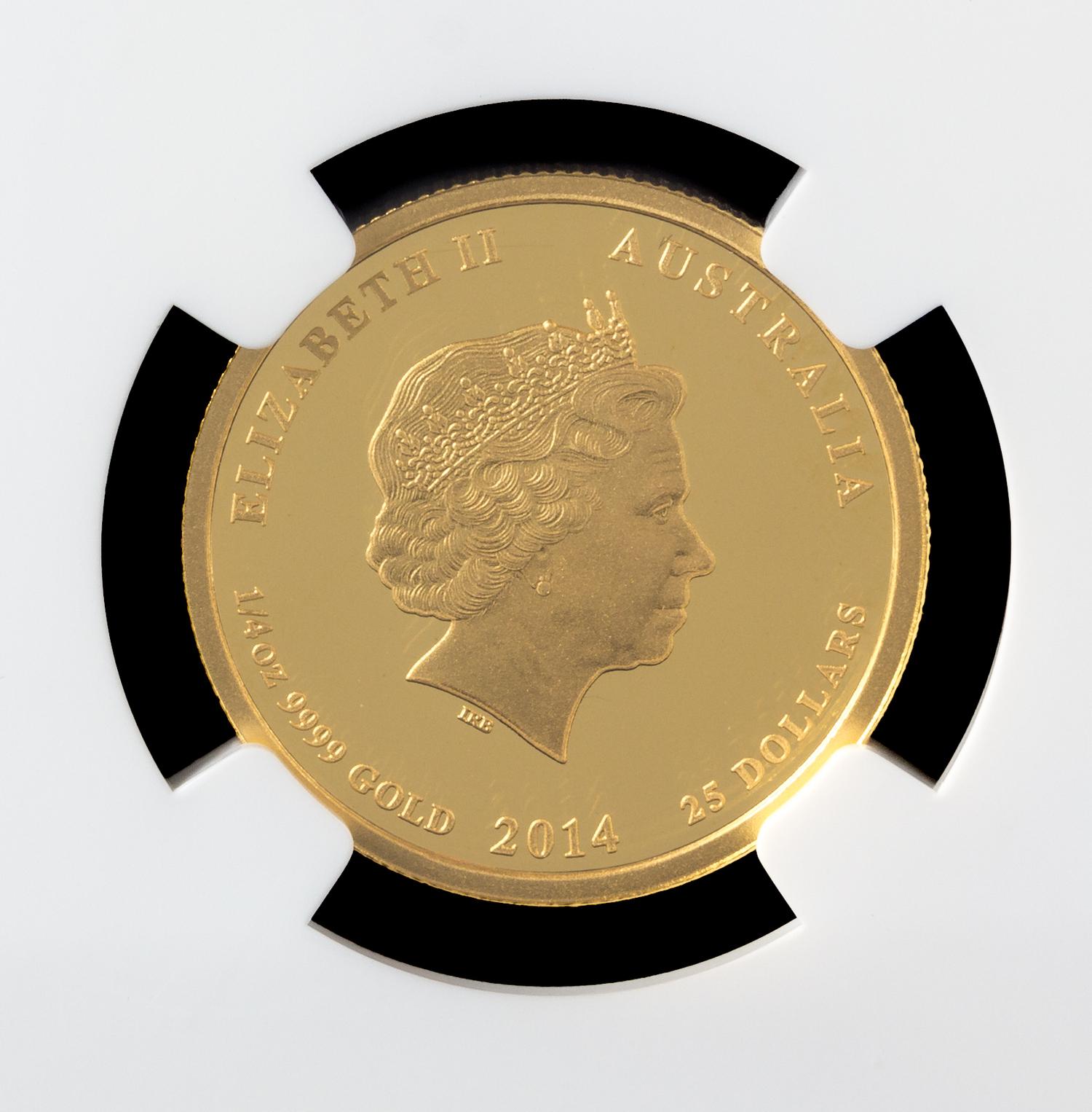 Two Australia 2014-P Year of The Horse First Strike Commemorative Gold Proofs