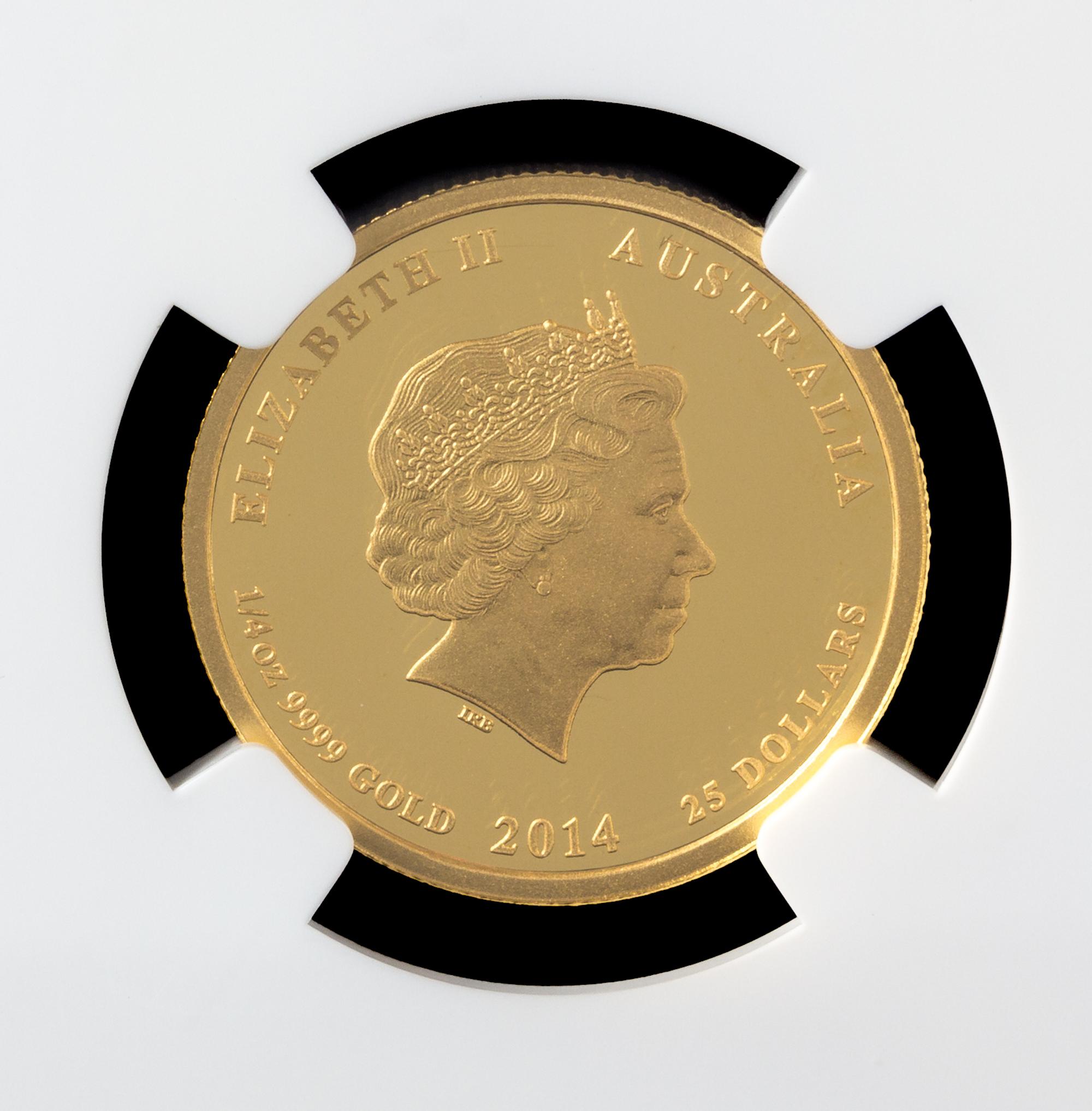 Two Australia 2014-P Year of The Horse First Strike Commemorative Gold Proofs