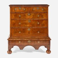 A William & Mary walnut veneered chest-on-stand circa 1720