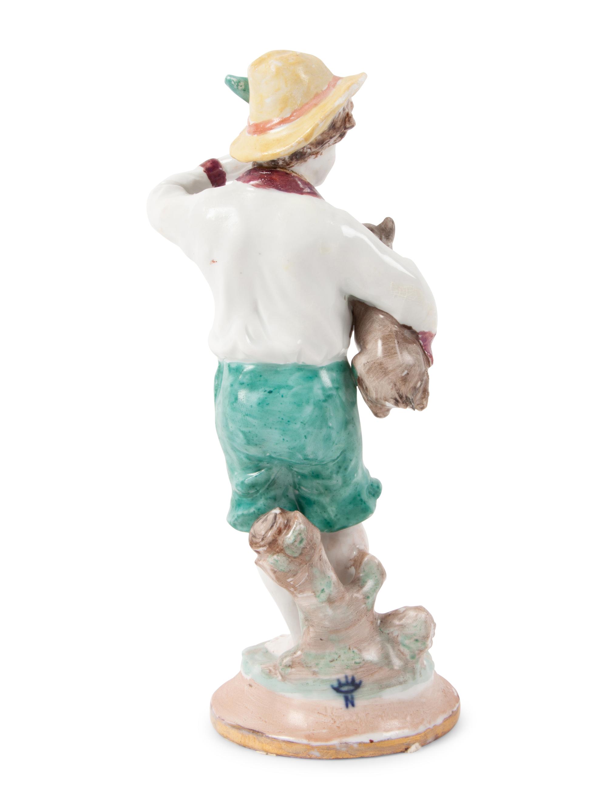 A Group of Capodimonte Porcelain Figures