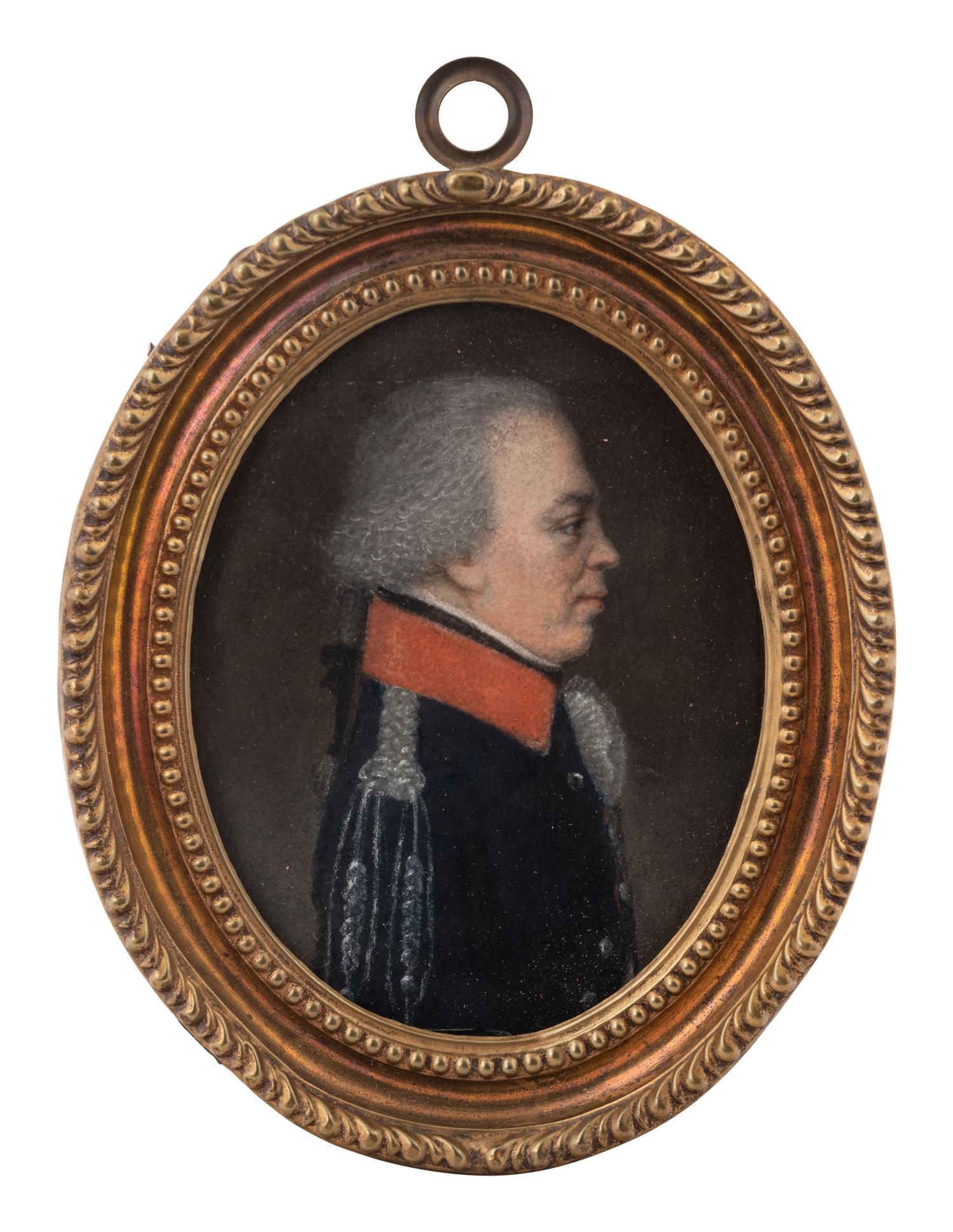 A Miniature Painting of Napoleonic General Jean-Christopher Collin