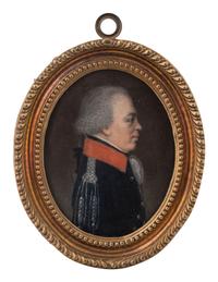 A Miniature Painting of Napoleonic General Jean-Christopher Collin