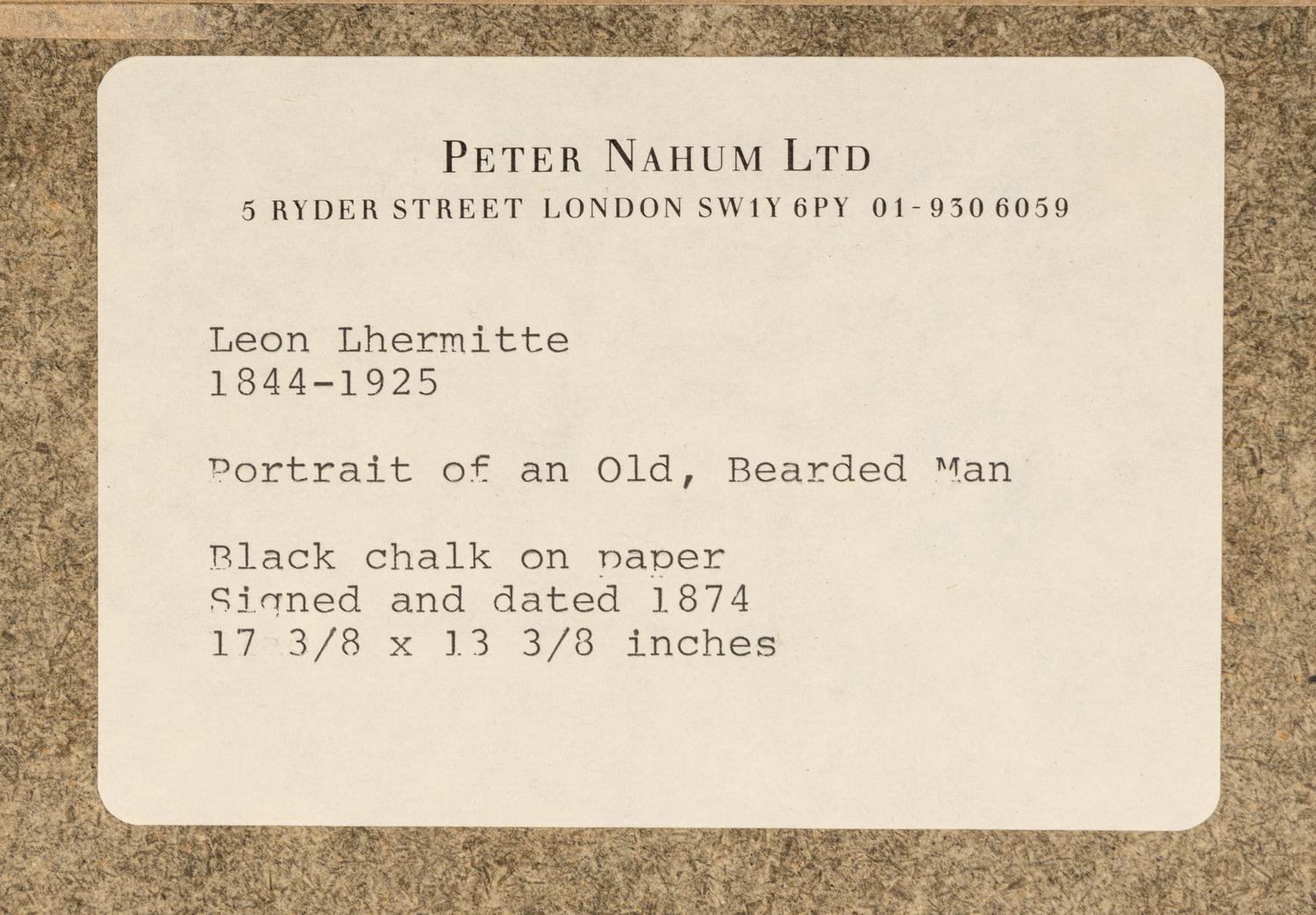Portrait of an Old Bearded Man