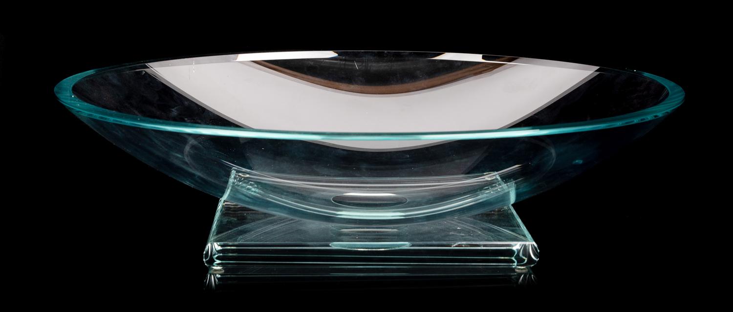 A Studio Glass Bowl Diameter 16 inches. — STEPHEN SCHLANSER (AMERICAN 1949)