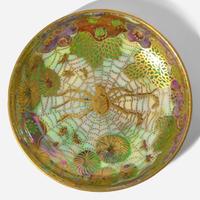 A Wedgwood Black Fairyland Lustre Malfrey Pot UK, 1920s