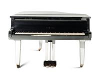 A Custom Yamaha Mirrored Baby Grand Piano