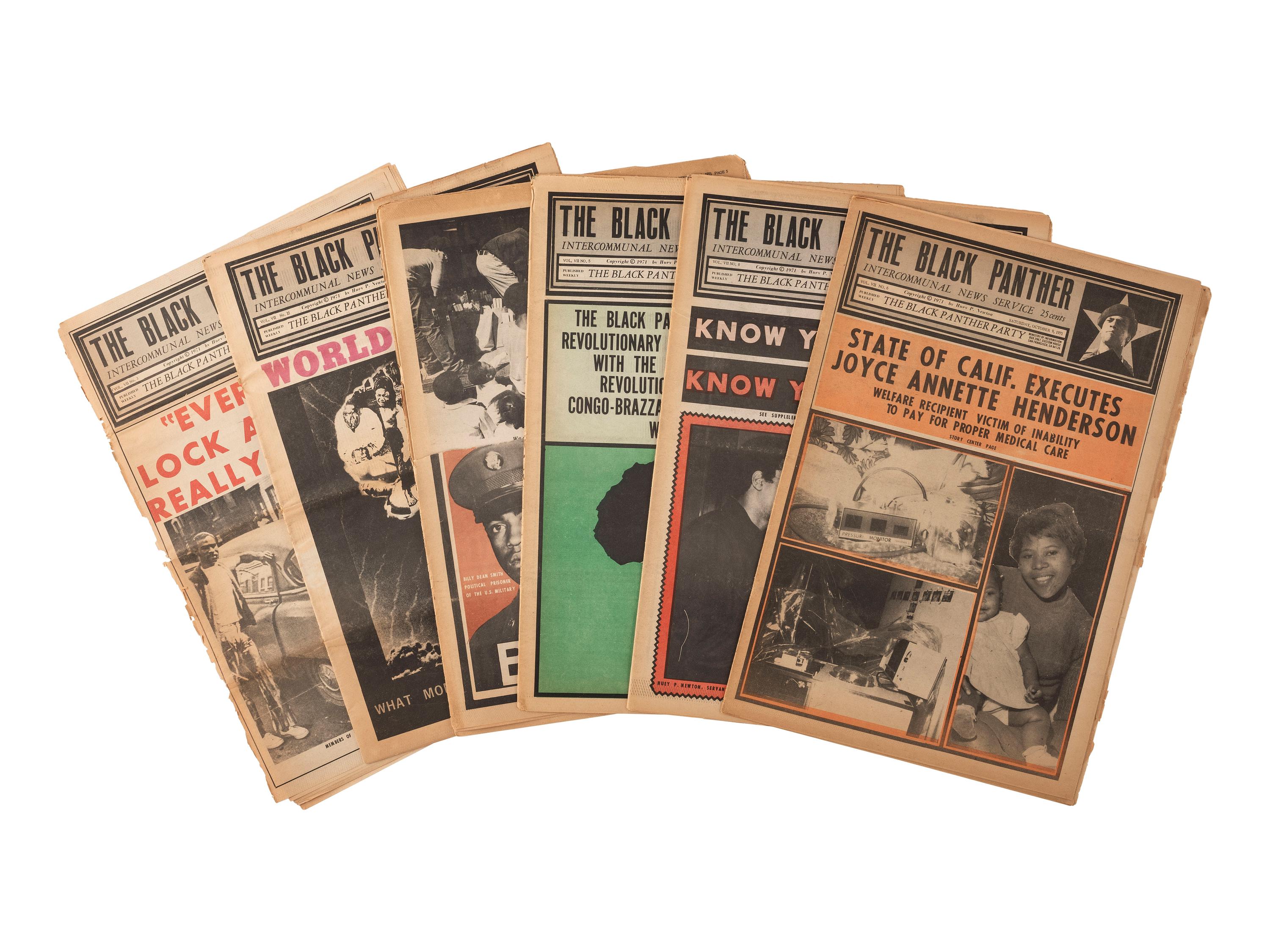[BLACK PANTHERS] The Black Panther Intercommunal News Service. 29 issues (incomplete run) 1971-1972
