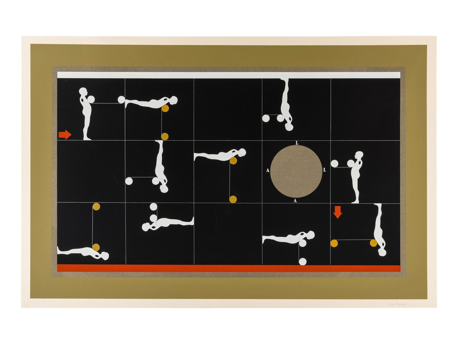 Grid with Multiple Figures, 1966