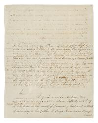 MADISON, James. Autographed letter signed ("James Madison"), as President, to an unnamed recipient, Washington, D.C., 19 April 1816.