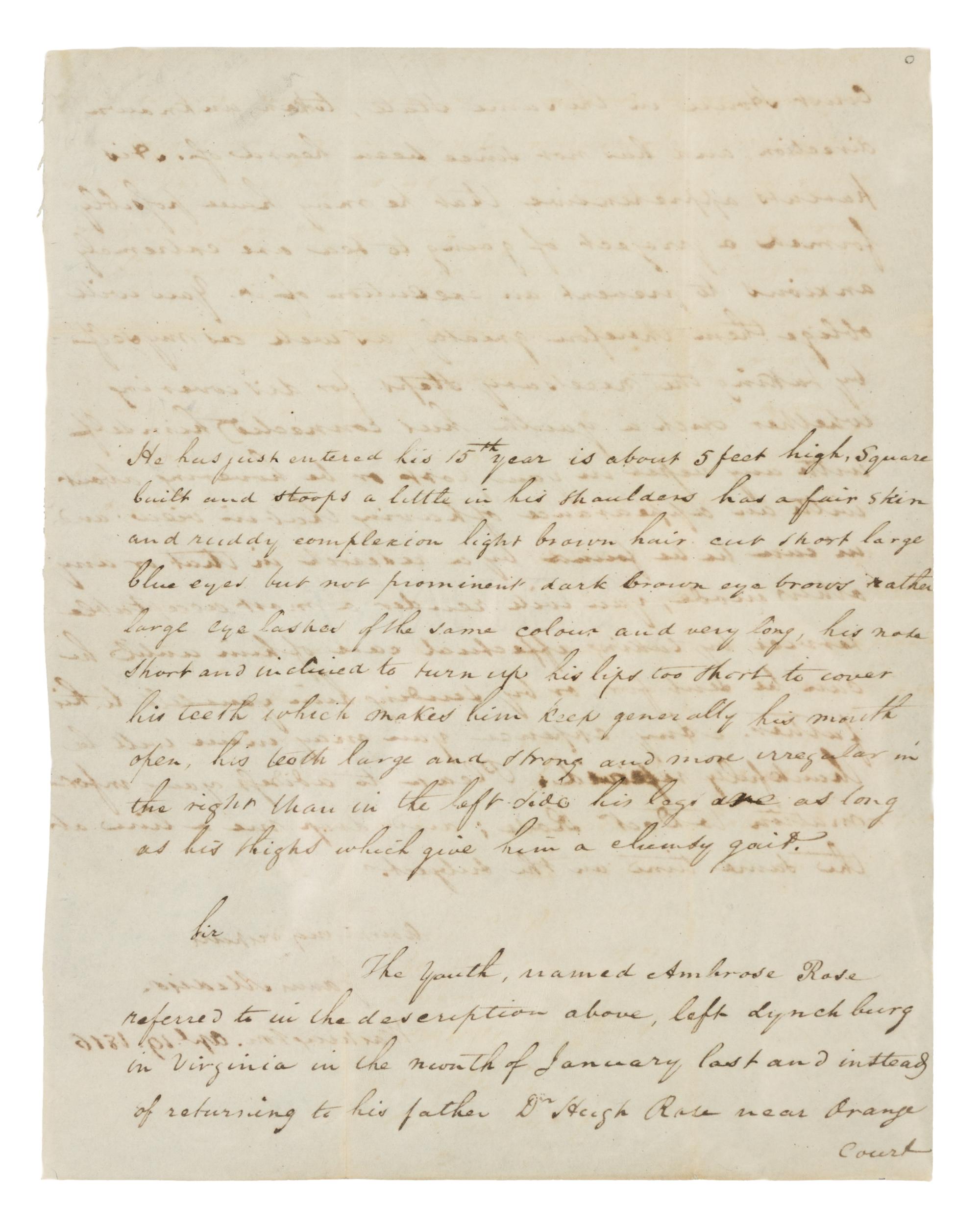 MADISON, James. Autographed letter signed ("James Madison"), as President, to an unnamed recipient, Washington, D.C., 19 April 1816.