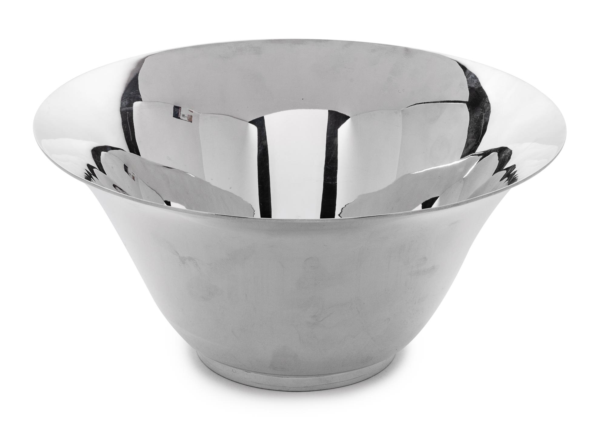 An American Silver Bowl, Tiffany & Co., New York, NY, Early 20th Century, with flared lip.