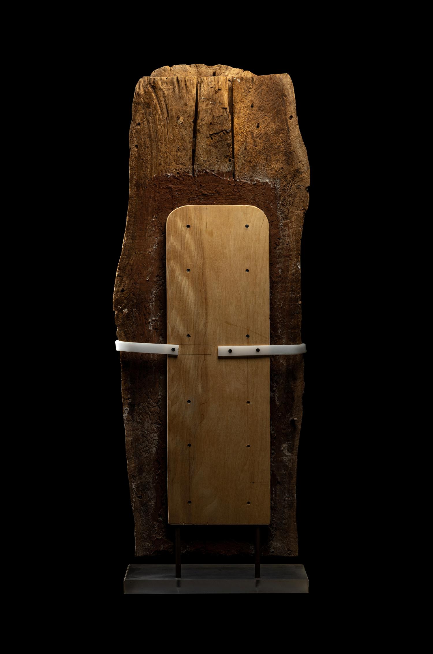 An Egyptian Wood Sarcophagus Cover