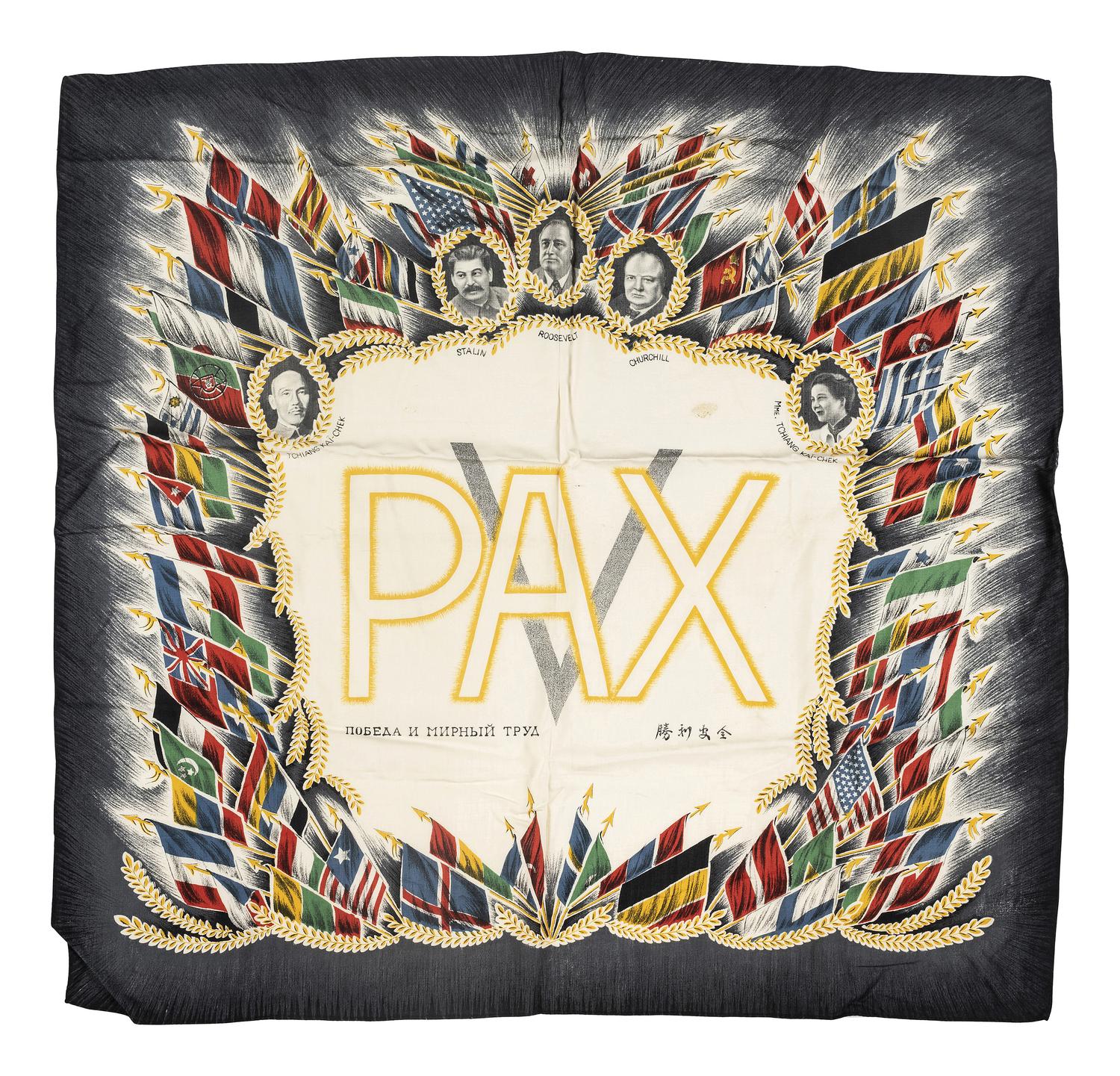 [WORLD WAR II]. A collection of 14 miscellaneous objects relating to Allied Powers, including:
