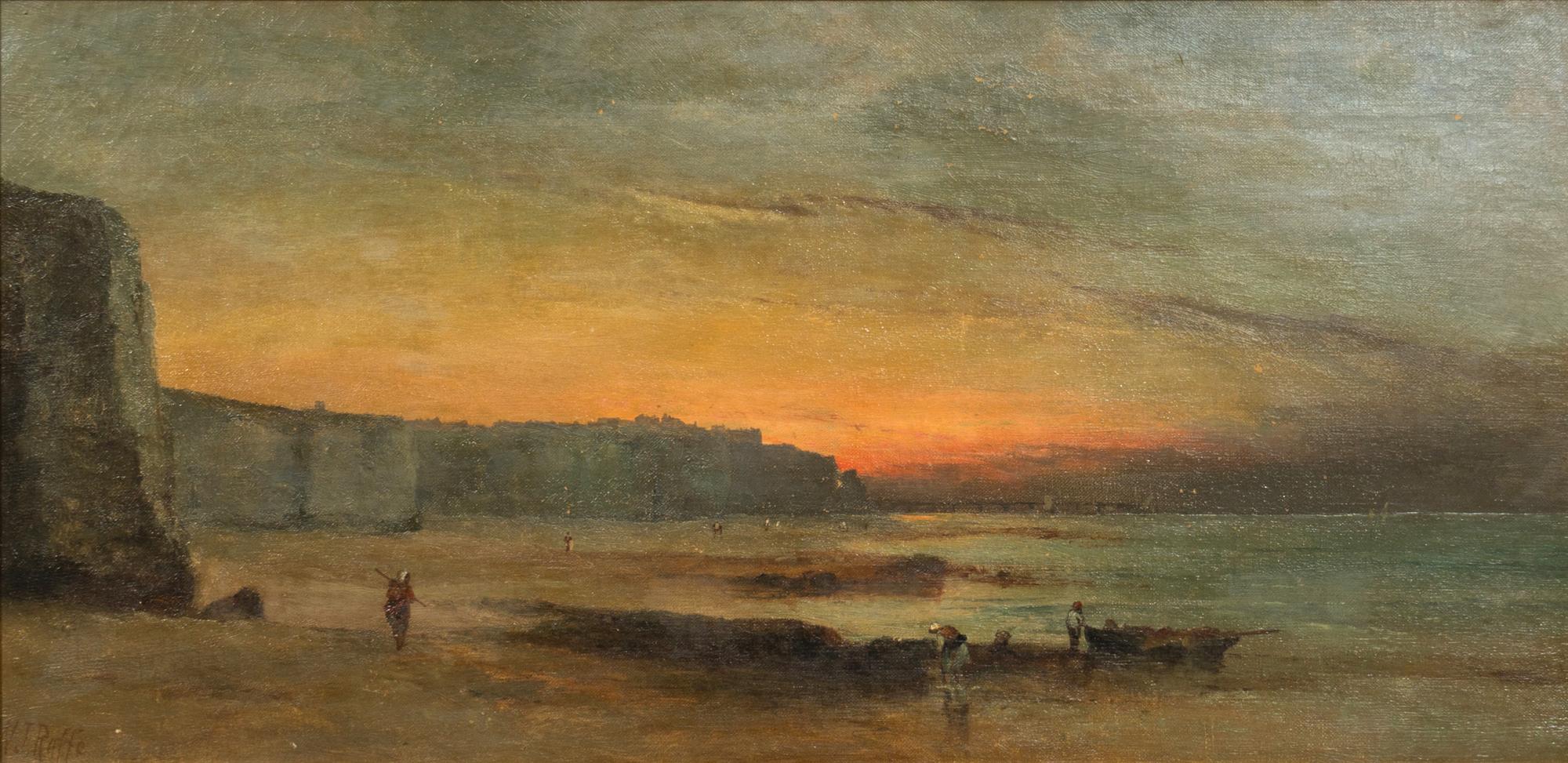 Welsh Coastal Landscape with Fishermen