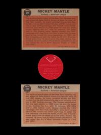 A Group of Two 1962 Topps Mickey Mantle Baseball Cards (No. 471) and 1955 Armour Red Coin,