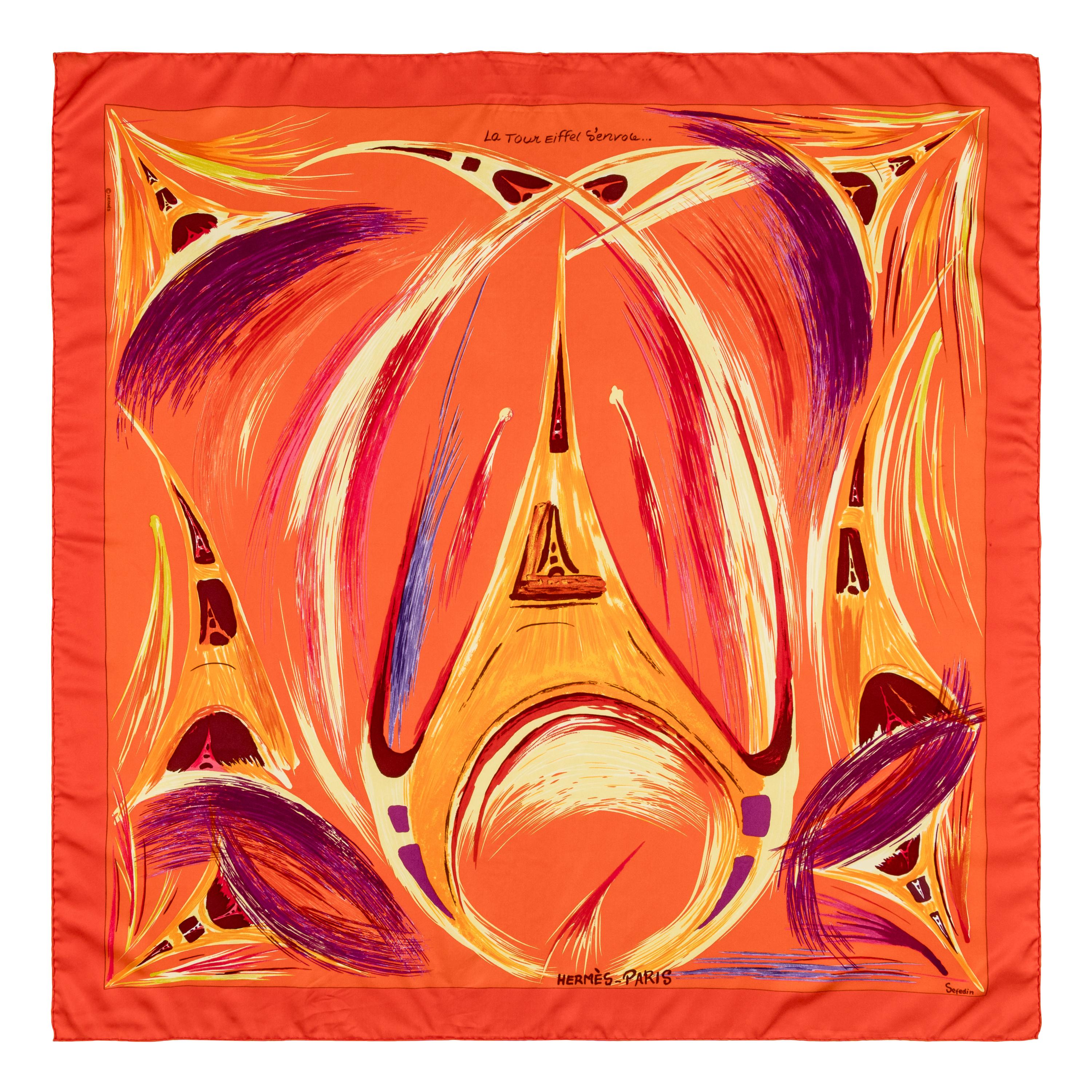 Hermès, Four Silk Scarves 90