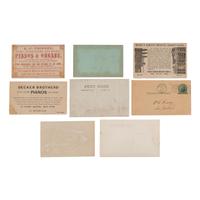 [EARLY PHOTOGRAPHY - RECORDING & LISTENING DEVICES]. A collection of 100+ photographs and advertisements mostly featuring subjects with Edison phonographs and other listening and recording devices, including:
