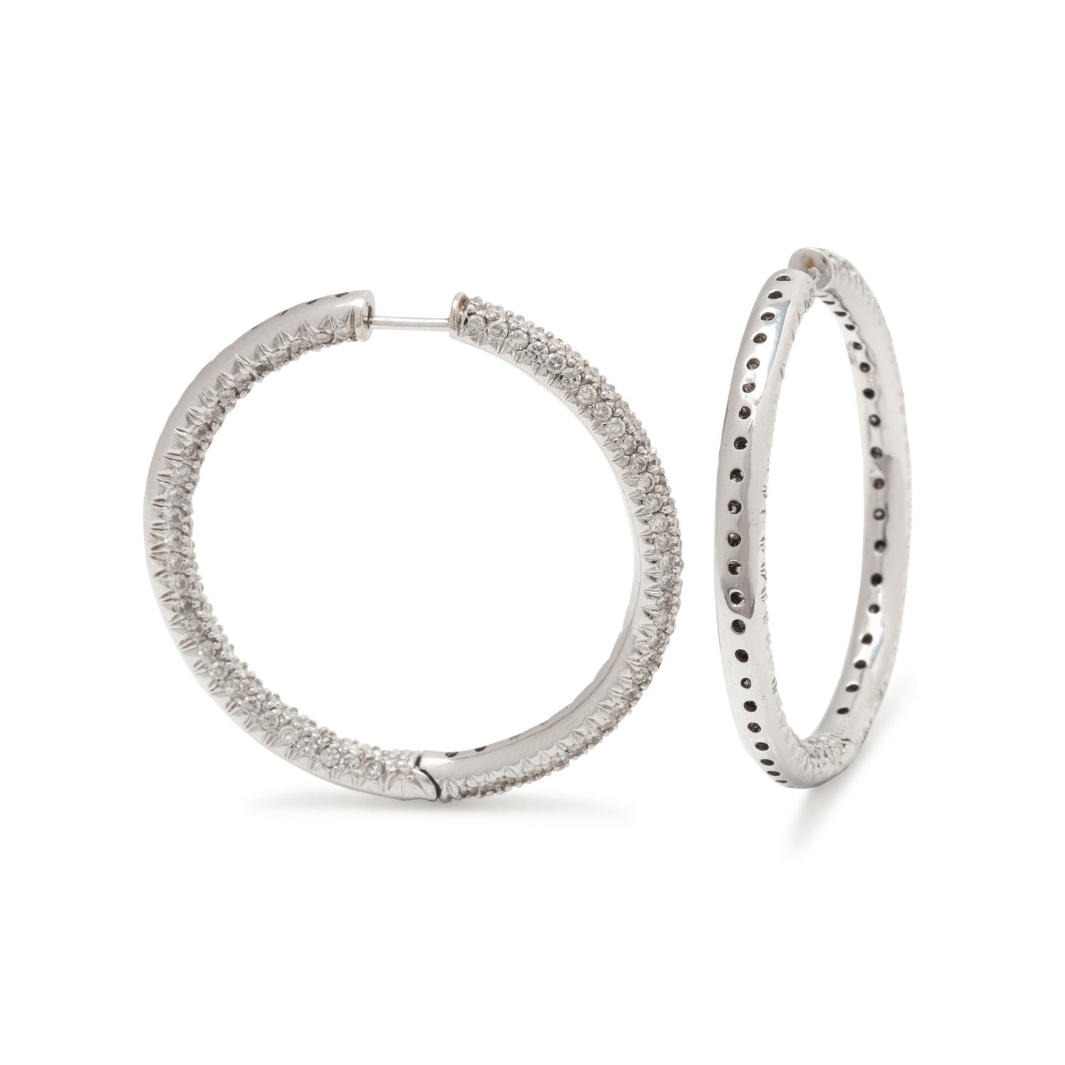 DIAMOND HOOP EARRINGS