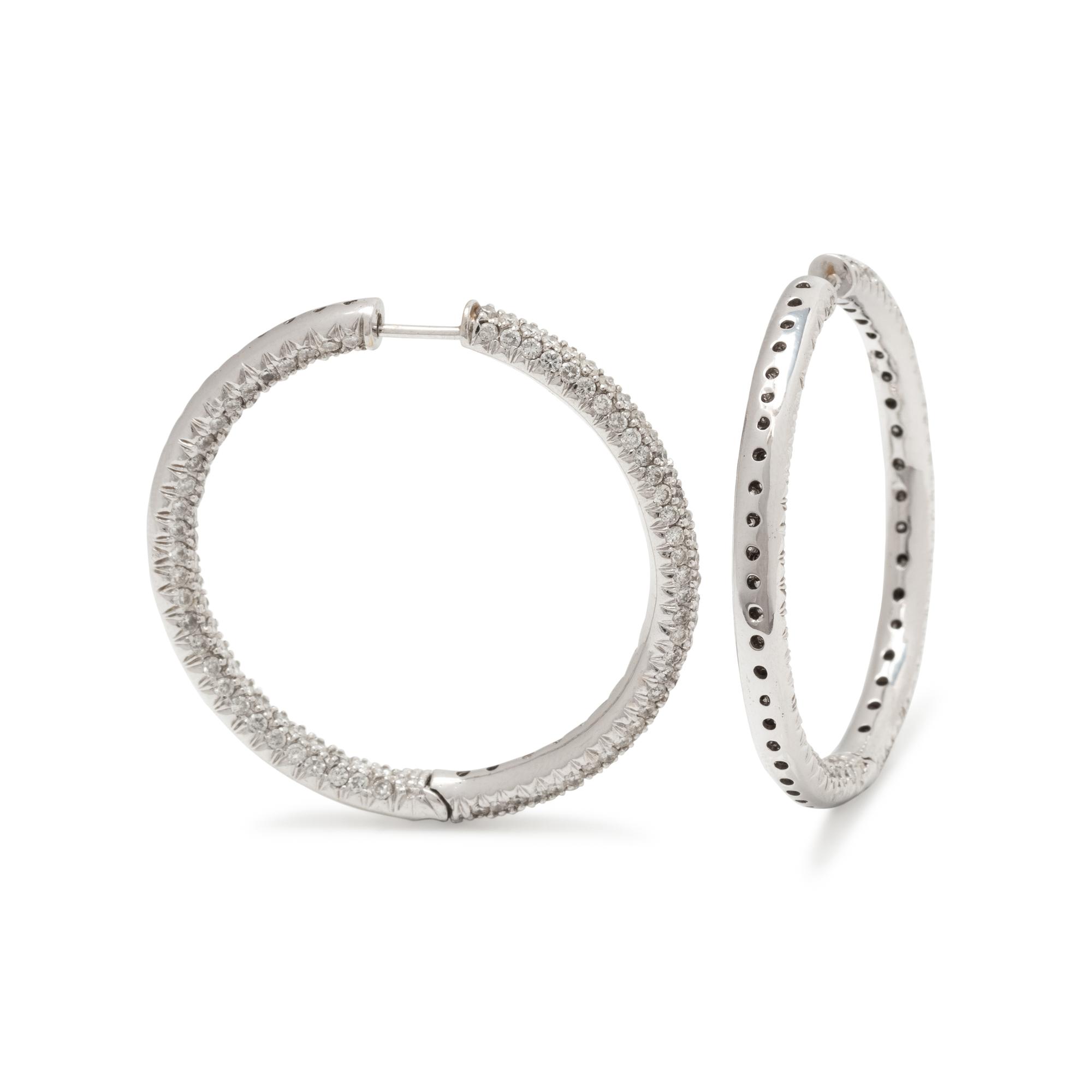 DIAMOND HOOP EARRINGS