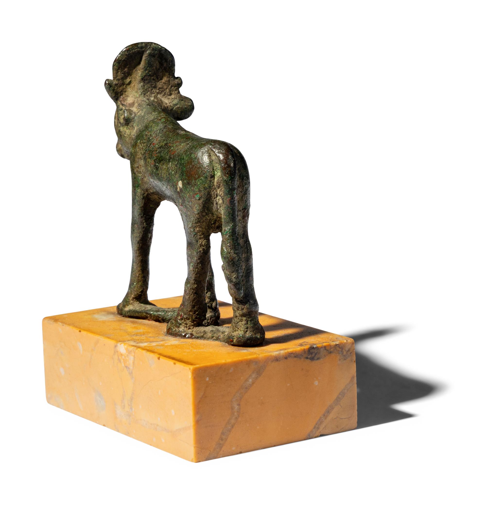 An Egyptian Bronze Apis Bull