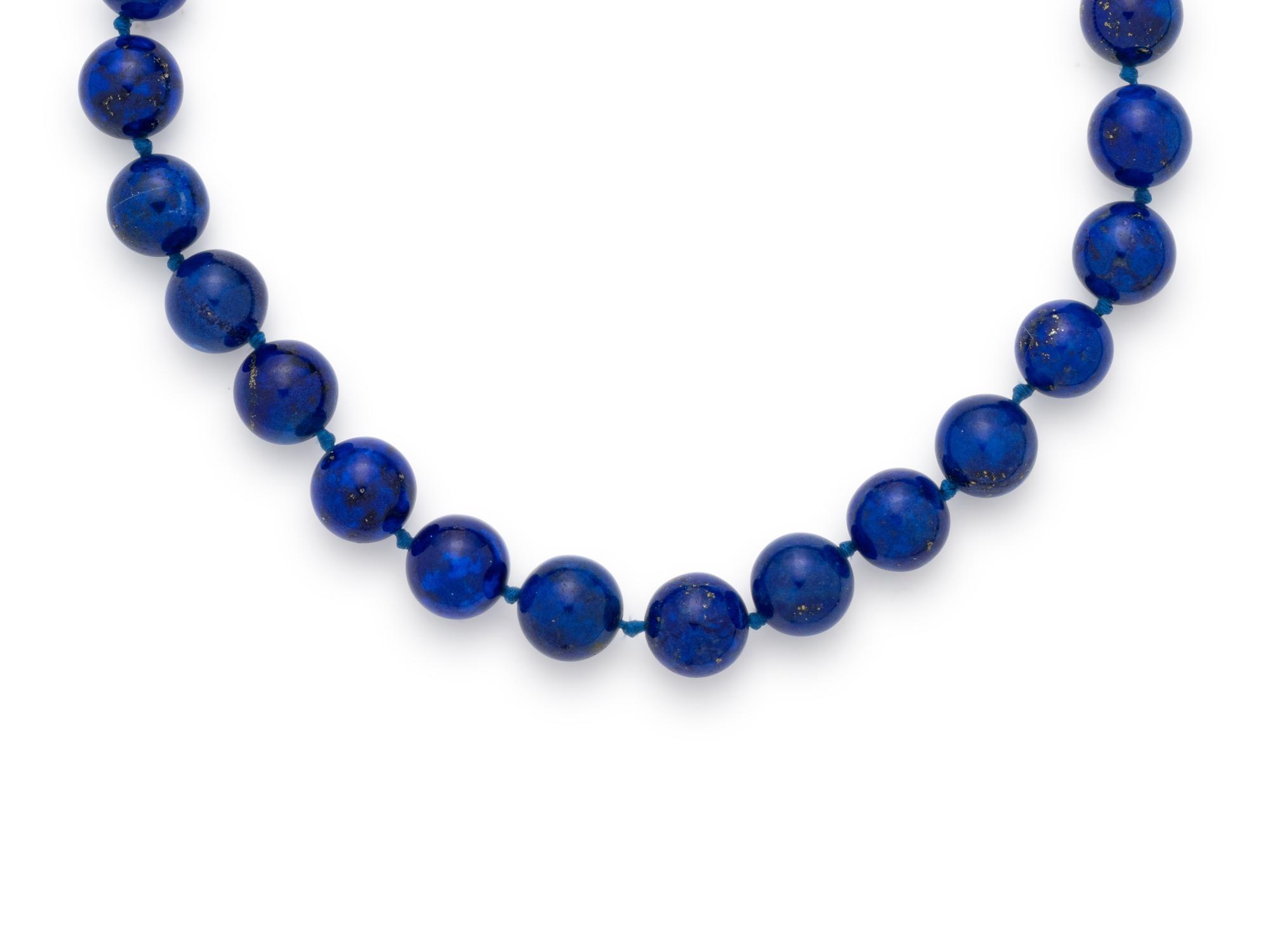LAPIS LAZULI BEAD NECKLACE