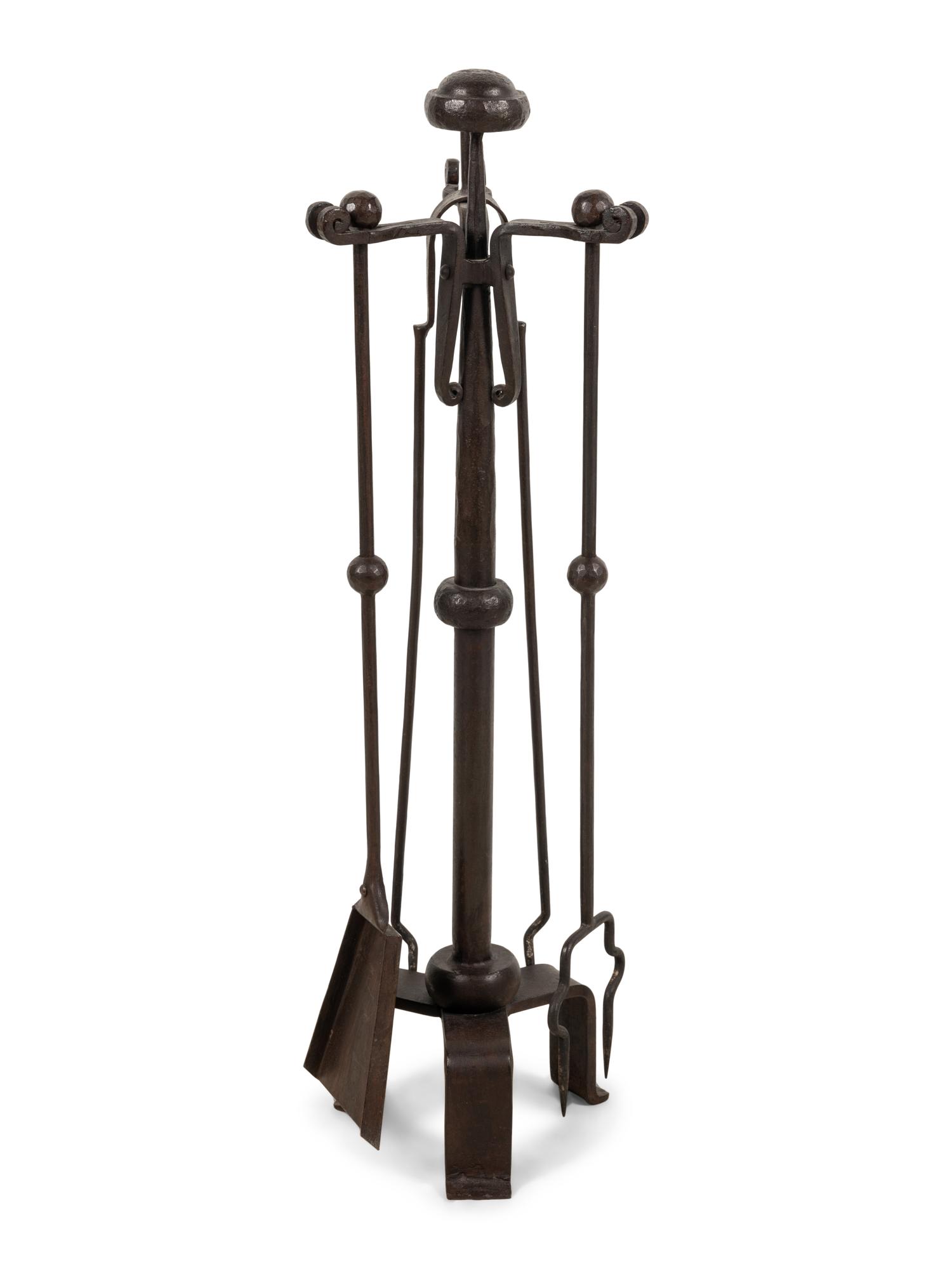 A Set of Iron Fireplace Tools