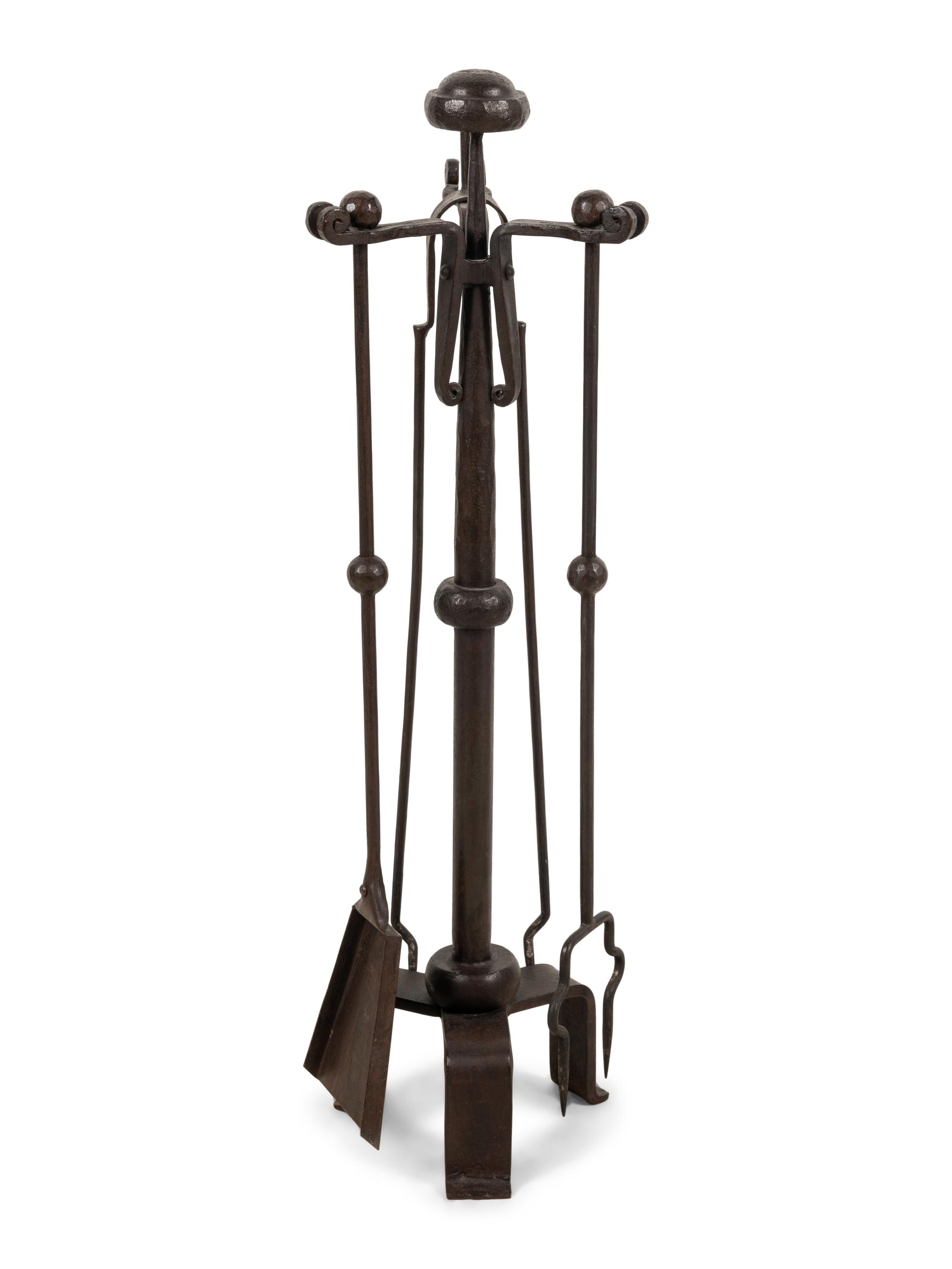A Set of Iron Fireplace Tools