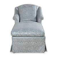 A Chintz-Upholstered Chaise Longue