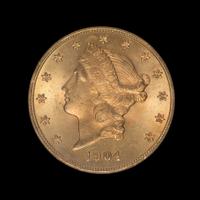 A United States 1904 Liberty Head $20 Gold Coin