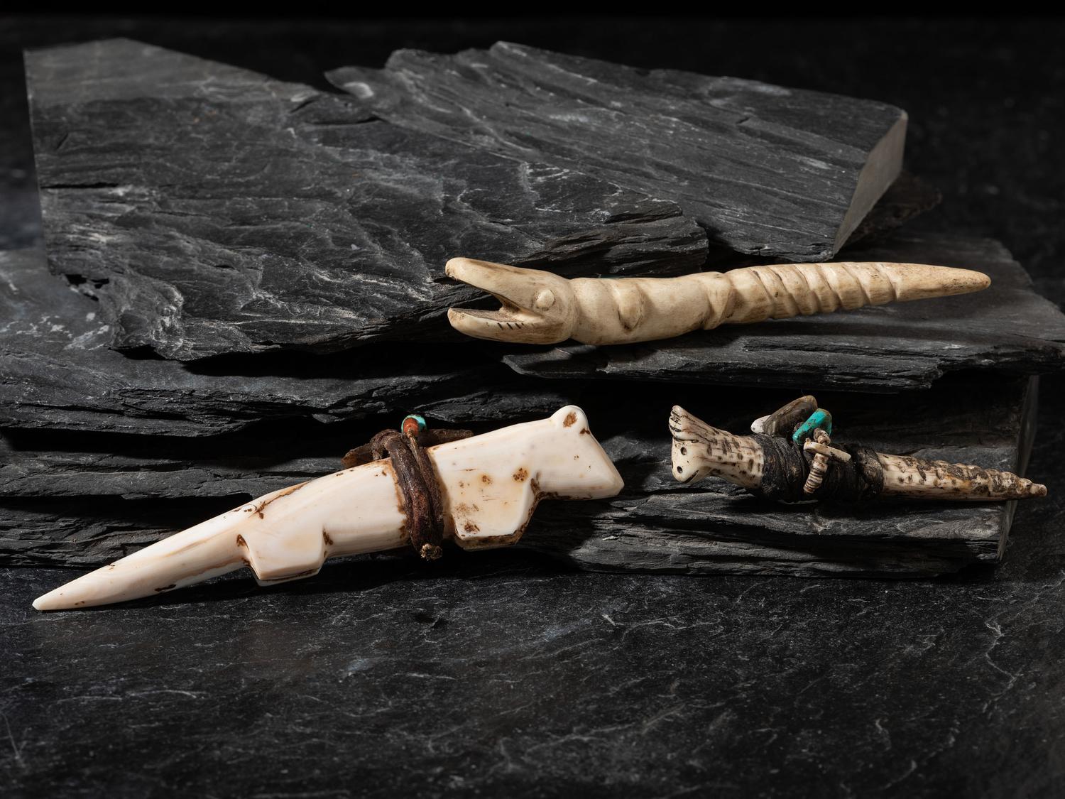 Group of Carved Fetishes