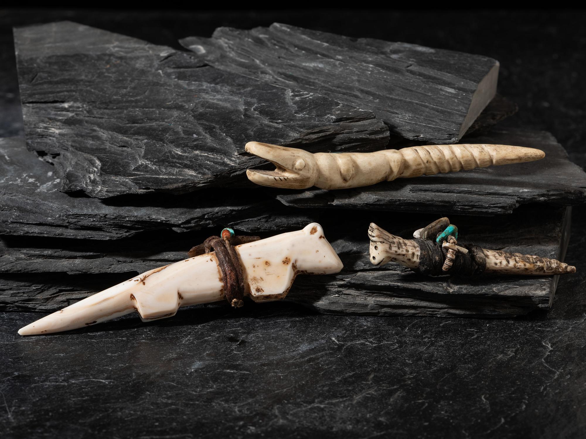 Group of Carved Fetishes