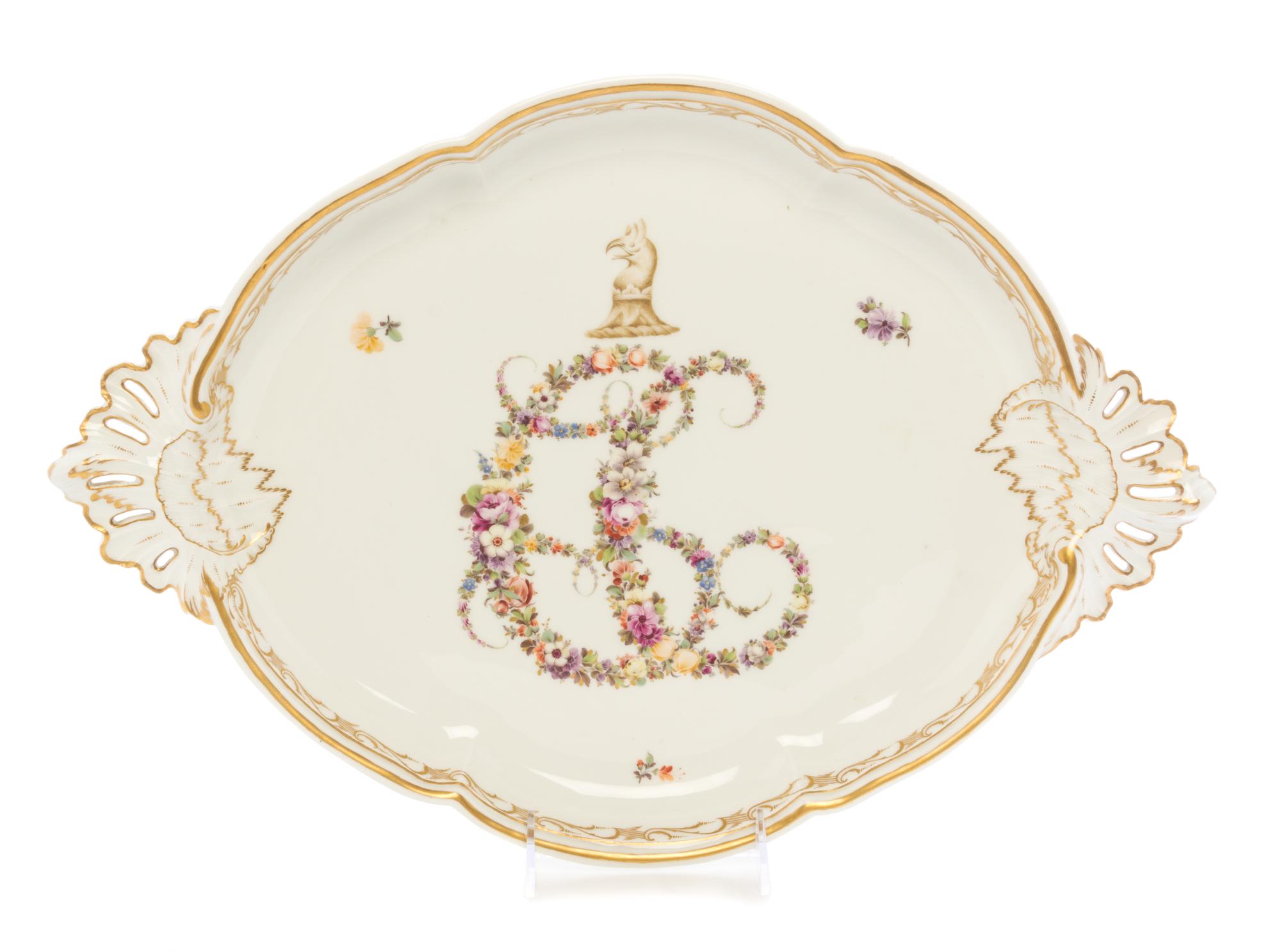 A Furstenburg Porcelain Tray Length 18 1/2 inches. — CIRCA 1775