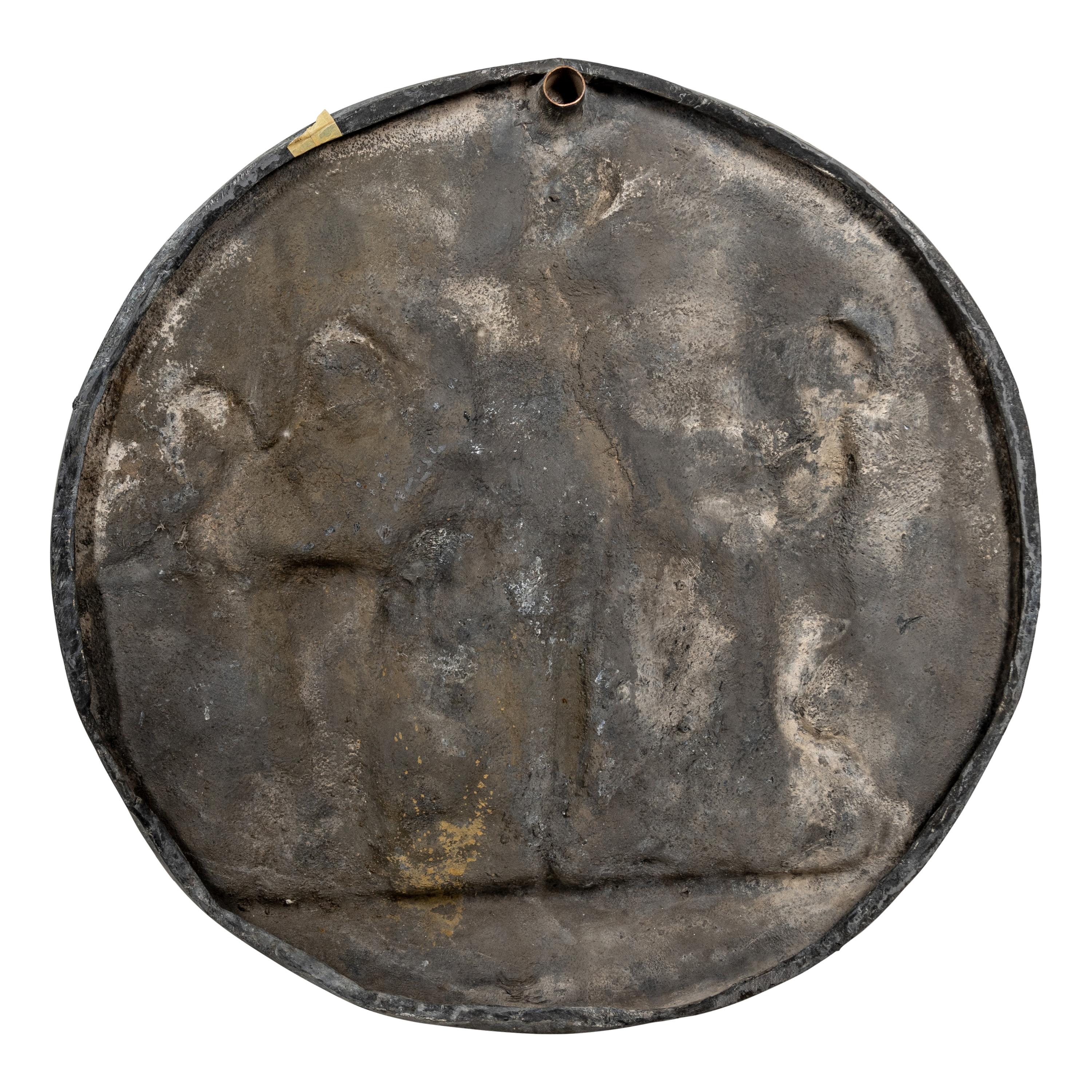 Four Lead Wall Plaques Depicting the Four Ages of Man Attributed to Bertel Thorvaldsen (Danish, c. 1770-1844)