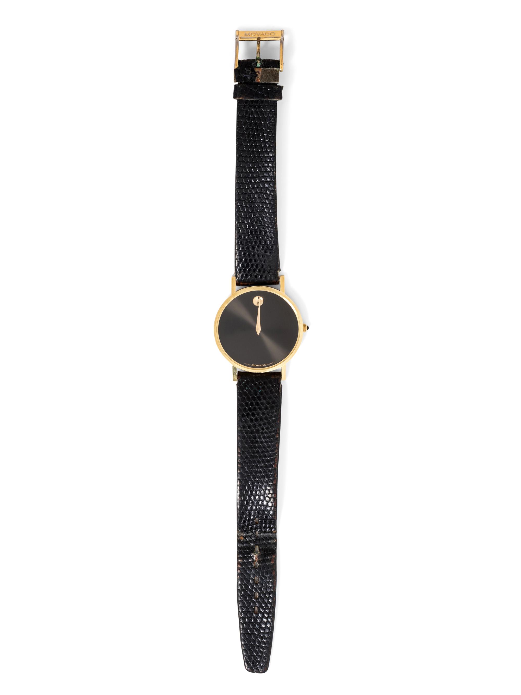 A 14 Karat Yellow Gold 'Museum' Wristwatch, Movado,