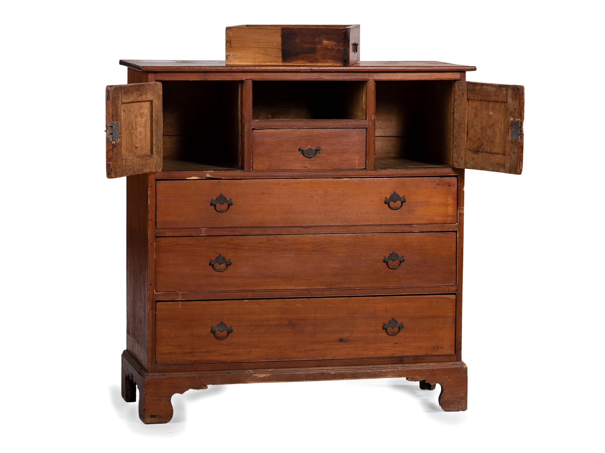 A Country Pine Bonnet Chest