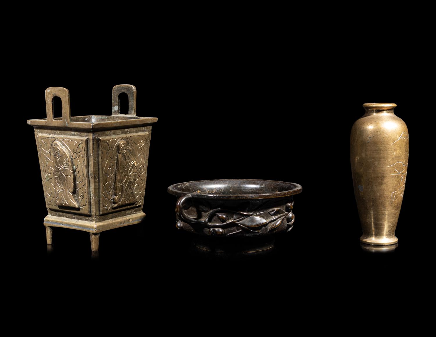 Three Chinese Metal Vessels