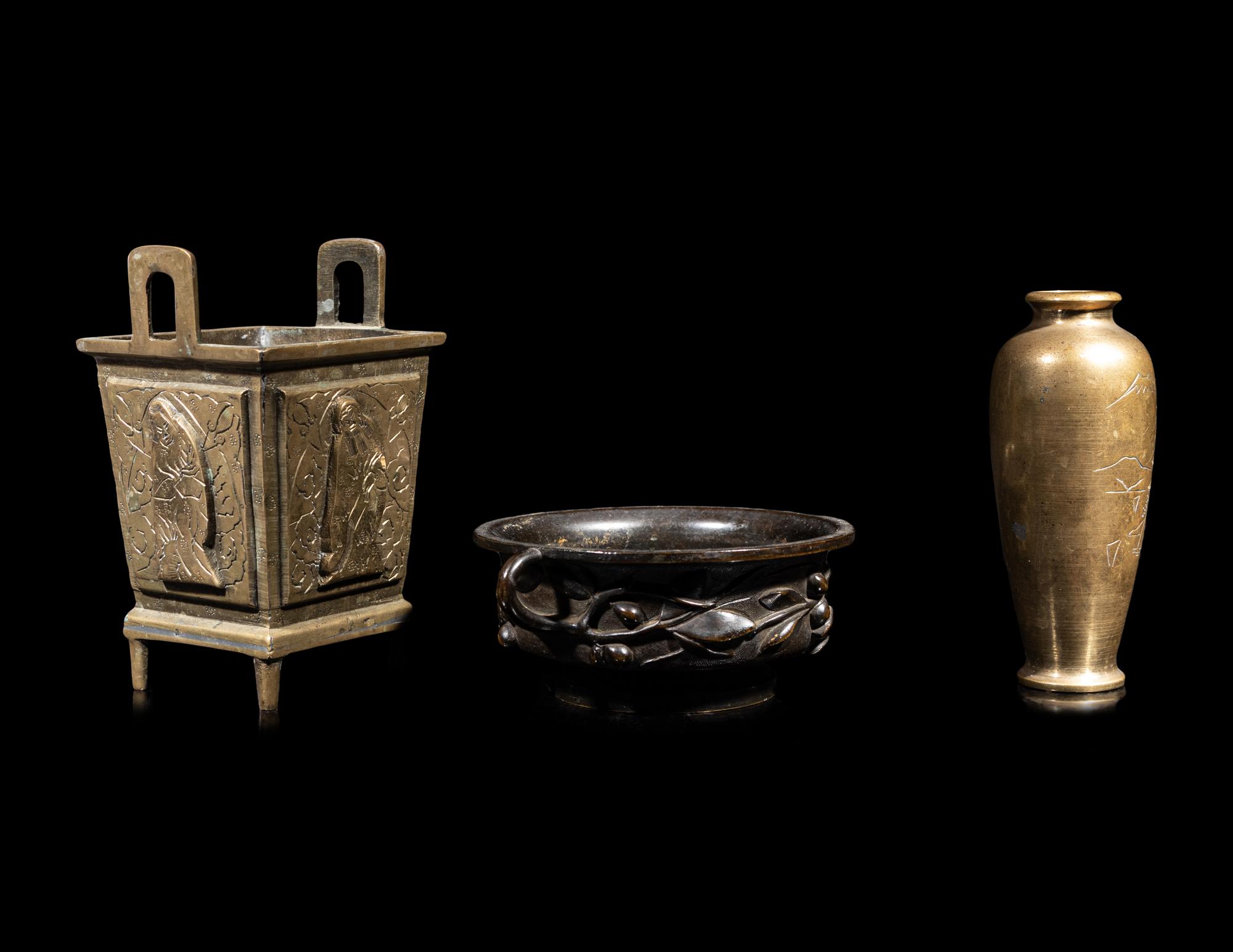 Three Chinese Metal Vessels