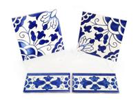 Twenty-Nine Blue and White Ceramic Wall Tiles — by Viuva Lamego, Portugal