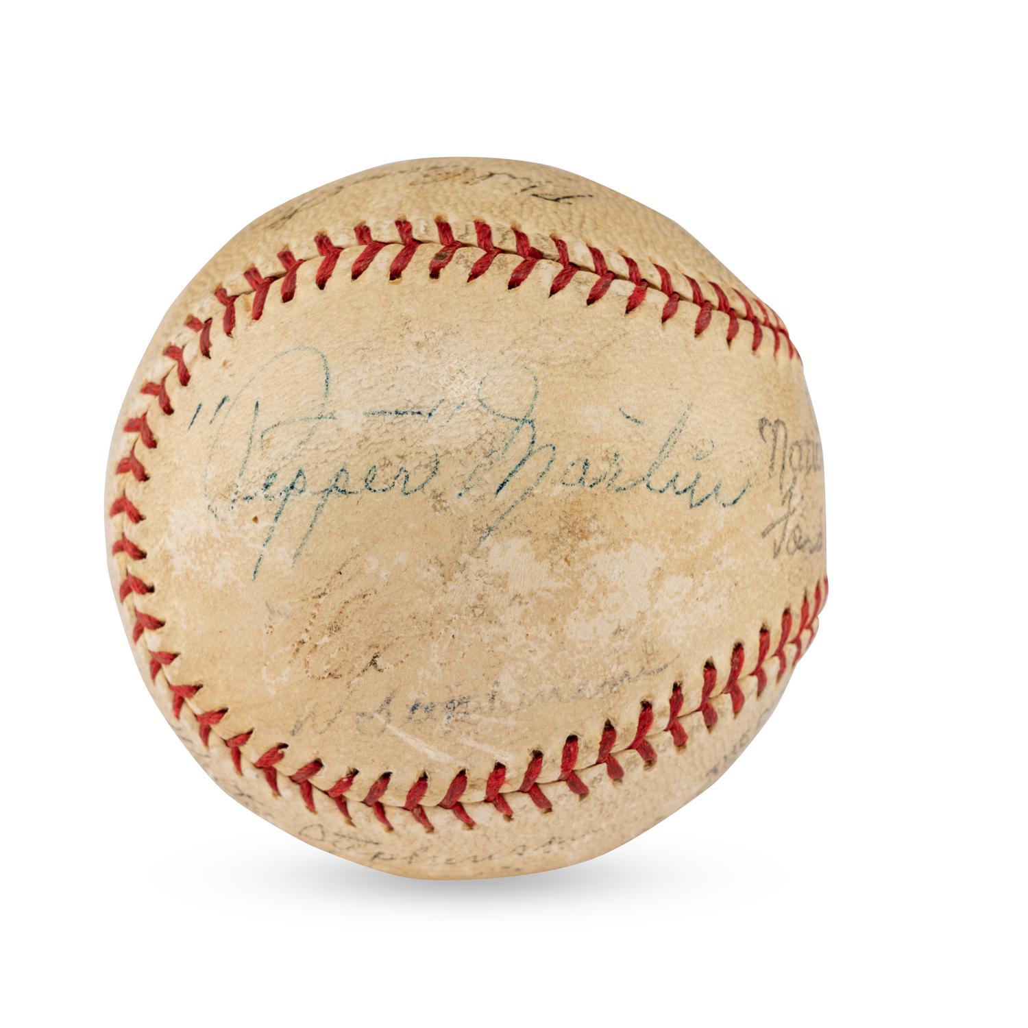 A 1936 Chicago Cubs and St. Louis Cardinals Multi Signed Autograph Baseball (Beckett Authentication Services)