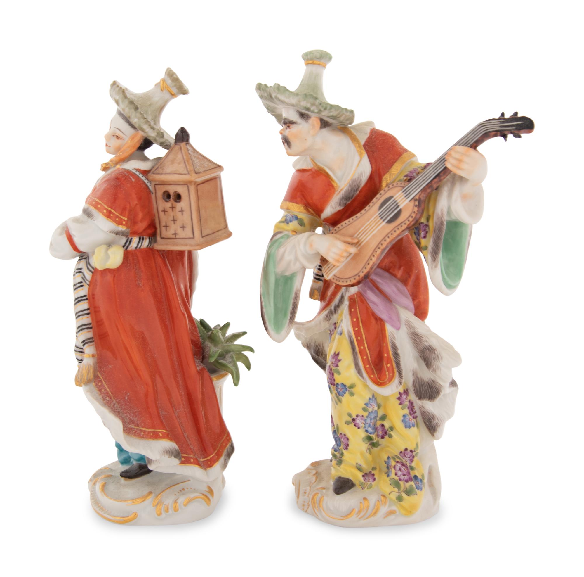 A Pair of Meissen Porcelain Malabar Figures