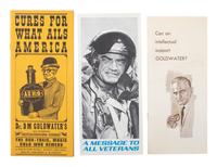 [POLITICS]. Massive group of campaign and presidential ephemera, 2nd half of the 20th century.