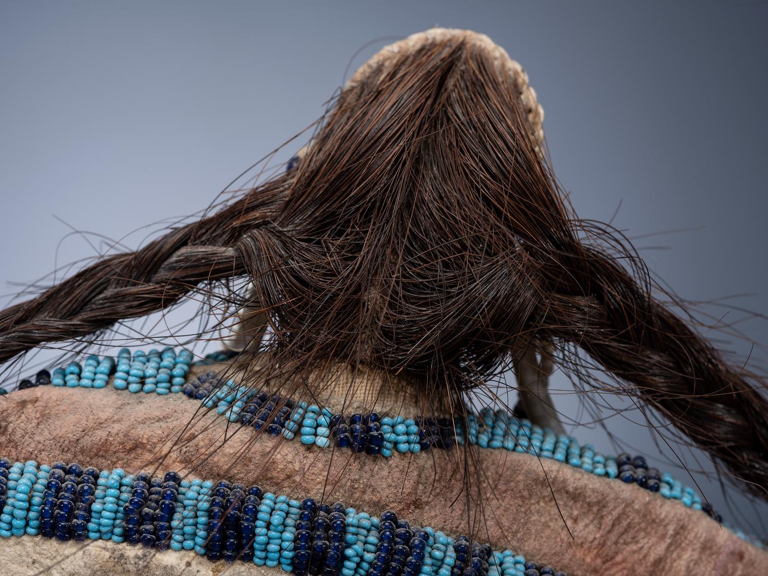 Sioux Beaded Hide Doll
