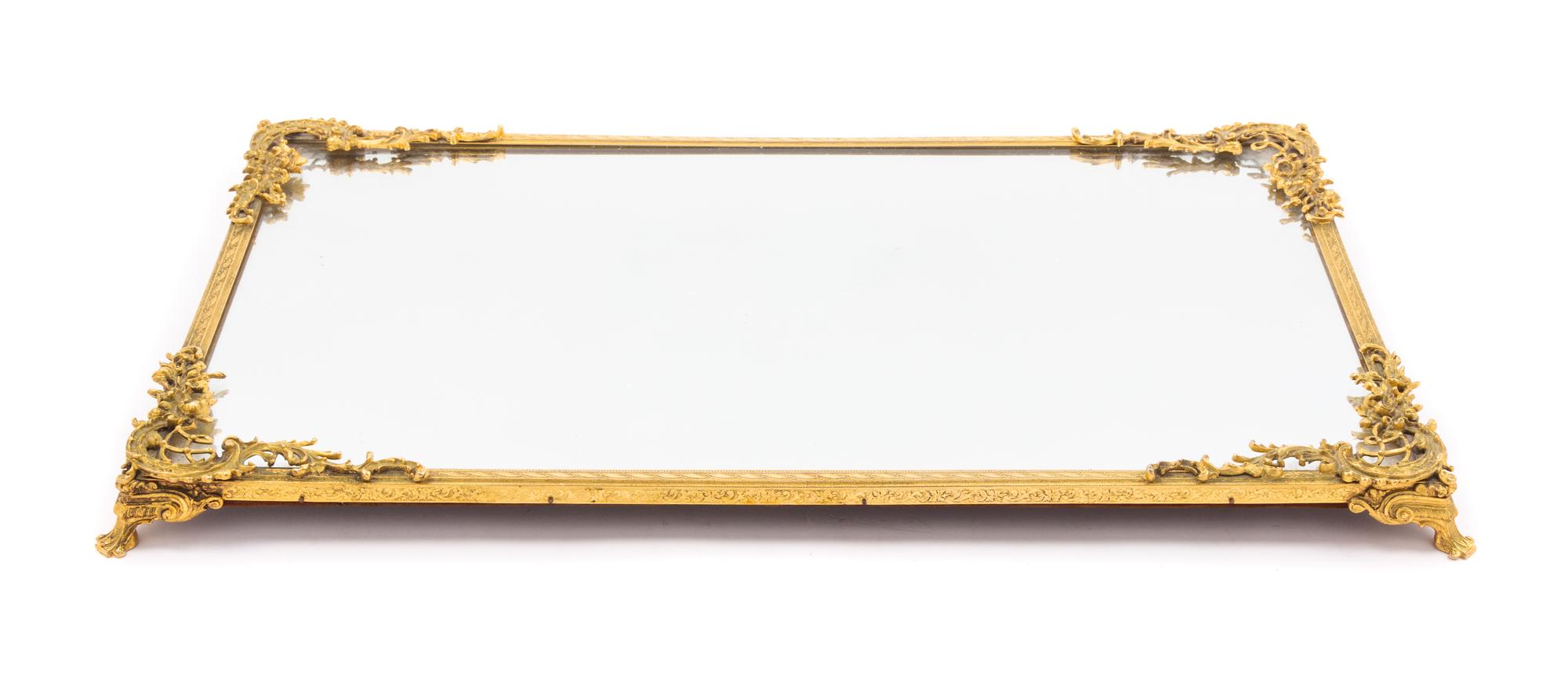 A Rococo Style Gilt Metal Table Plateau Width 25 1/2 x depth 15 3/8 inches. — LATE 19TH/EARLY 20TH CENTURY