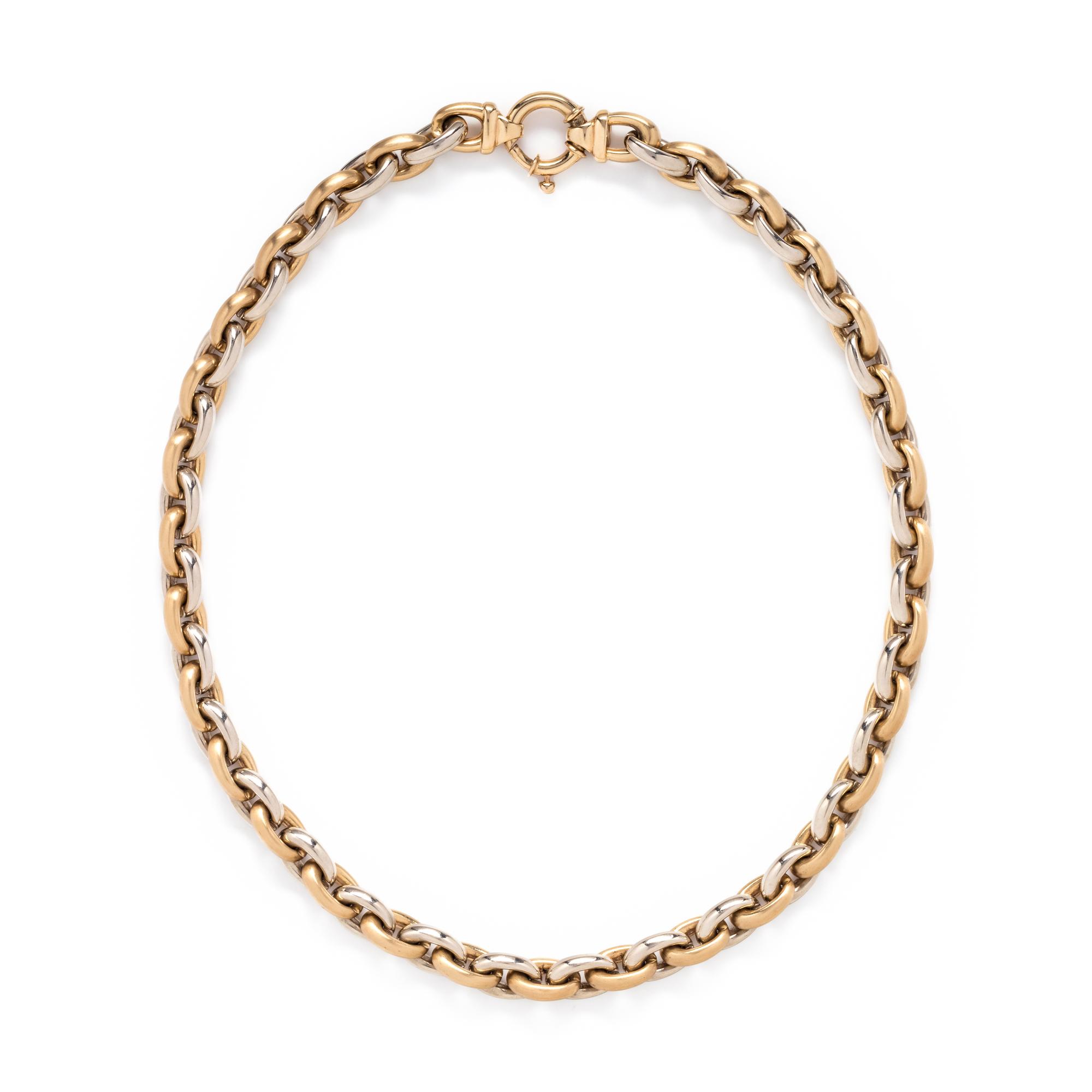 BICOLOR GOLD NECKLACE