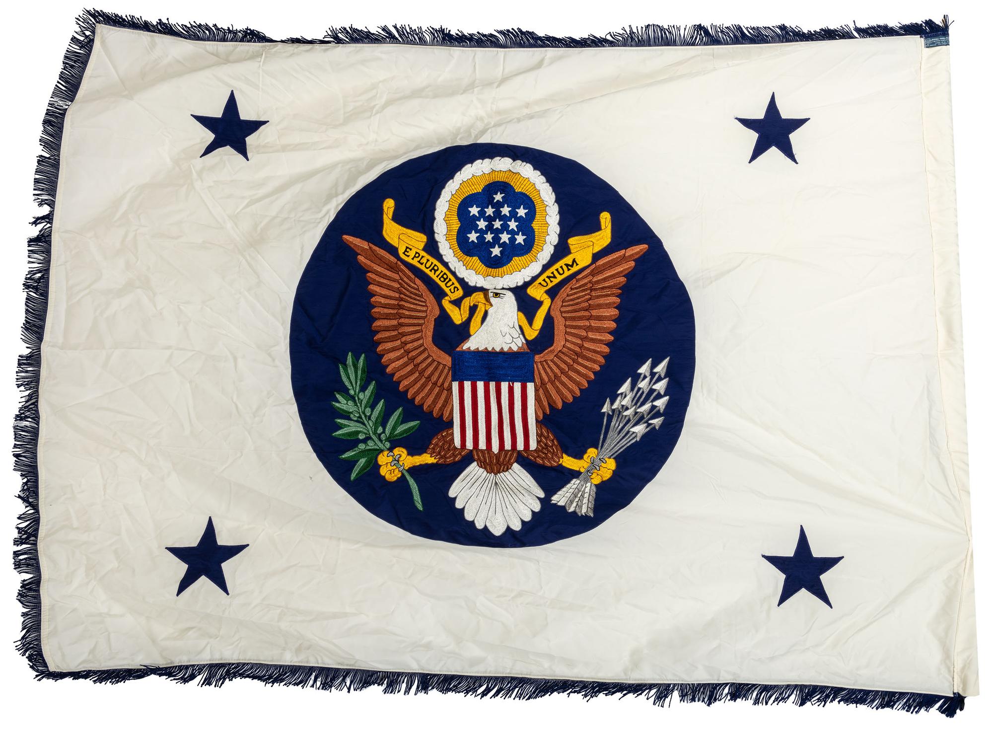 [JOHNSON, Lyndon B. (1908-1973).] A group of political items associated with the administration of President Lyndon B. Johnson and highlighted by a Tiffany & Co. box with presidential seal.