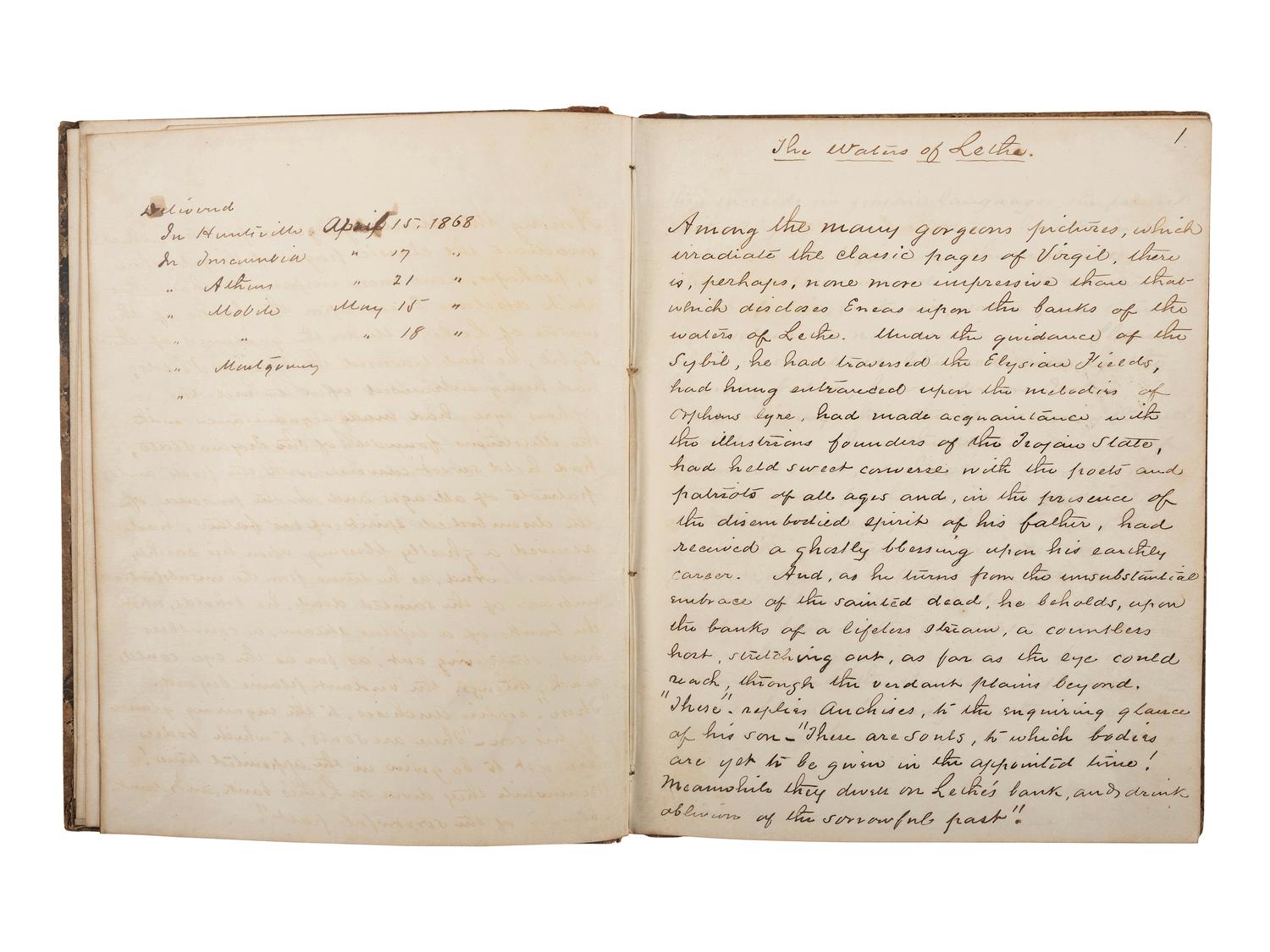 [CIVIL WAR]. A group of 4 items related to Colonel George A. Gordon, 1st and 63rd Georgia Infantry, comprising: