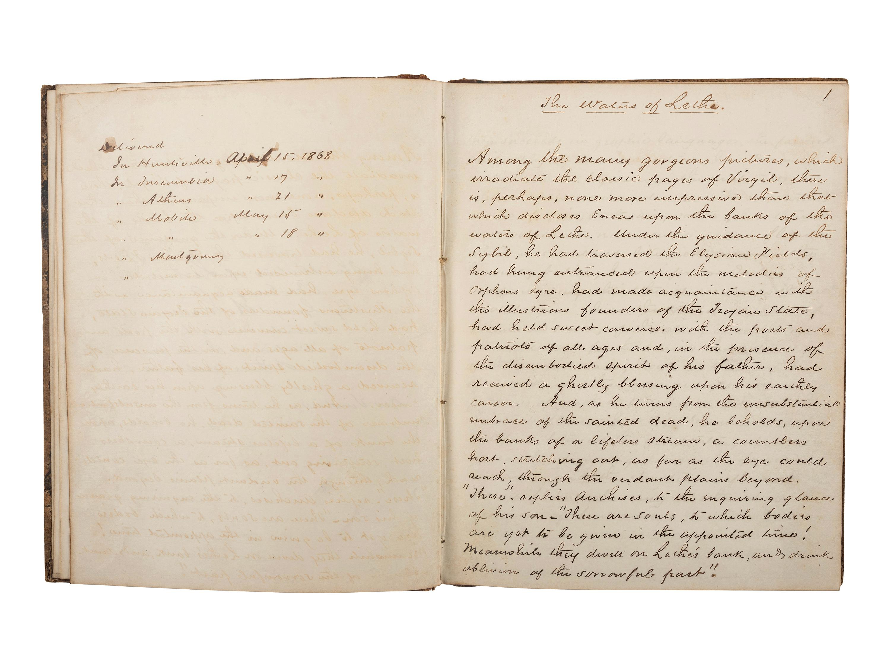 [CIVIL WAR]. A group of 4 items related to Colonel George A. Gordon, 1st and 63rd Georgia Infantry, comprising:
